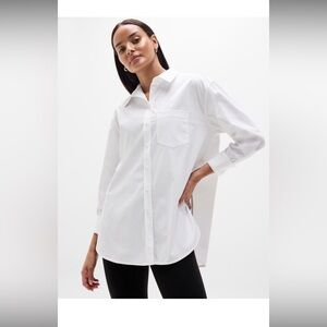NEW Athleta Women's White Midday shirt XL